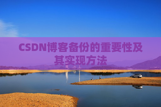 CSDN博客备份的重要性及其实现方法